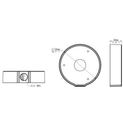 Uniview TRJB03HIN | Fixed Dome Junction Box