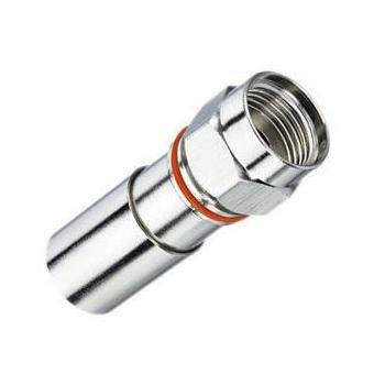 92-656 RG-6 Reg/Tri/Quad Compression F-Connector, Jar of 100