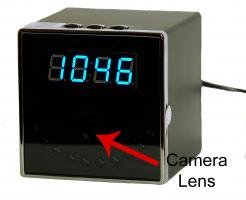 Square Clock with 720p Wi-Fi Covert Camera