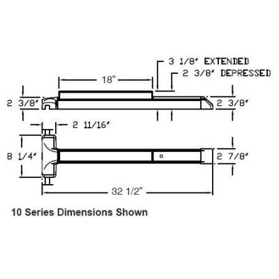 ACDx10ERxWxFC Detex Series 10 Access Controlled Doors With Latch Retraction, Weatherized, Flex Conduit and End Cap