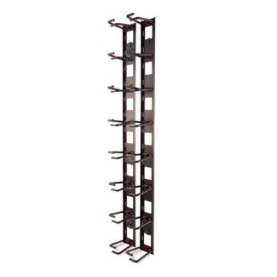 AR8442 Vertical Cable Organizer, 8 Cable Rings, Zero U