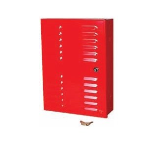 BW-100R Mier Red Louvered Door & Lock 11"X15"X4"