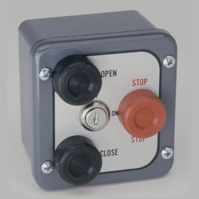 CI-3BXL Camden Exterior Use - 3 Push Button Control Stations As Above With Key Lockout