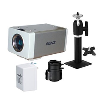CK-15B Ganz YCH-03A Camera Kit w/ T2Z3514CS (3.5-8mm Varifocal Man. Iris), Mounting Bracket & 24V...