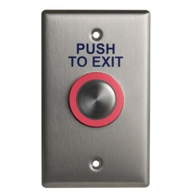 CM-9600/​4 Camden Single Gang Illuminated Piezoelectric Push/Exit Switch, Wheelchair/Push T...