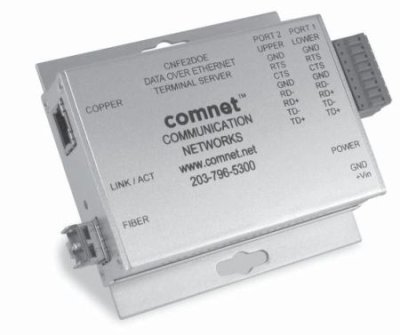 CNFE2DOE RS232/422/485 Data over Ethernet Terminal Server