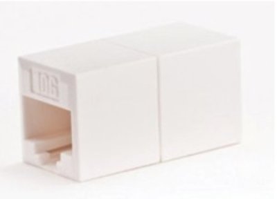 DC-IC6A2-W-10 Cat 6A In-Line Coupler, UTP (White) 10 Pack Qty