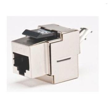 DC-KJ6S90-10 Silver 90 Degree 110/Krone Termination Shielded CAT6 Keystone Jack