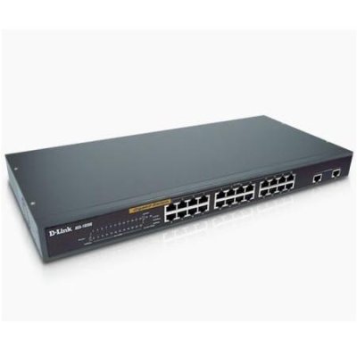 DES-1026G 24-Port Fast Ethernet Unmanaged Rackmount Switch with 2 Gigabit Ports