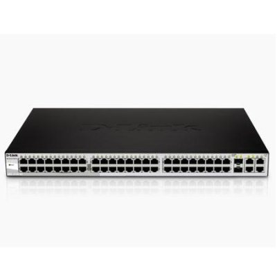 DES-1210-52 48-Port Fast Ethernet WebSmart Switch, 2 Gigabit BASE-T, 2 Gigabit Combo BASE-T/SFP