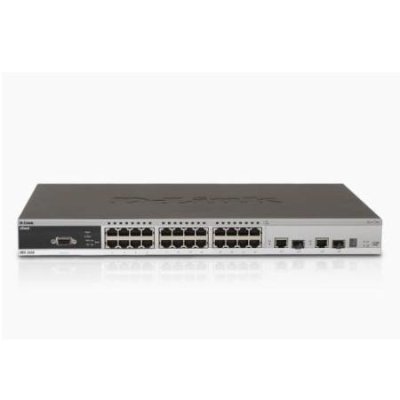 DES-3528 24-Port Fast Ethernet L2 Managed Switch, 4 Gigabit Combo BASE-T/SFP Ports