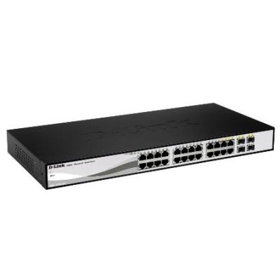 DGS-1210-24 24-port Gigabit Smart Switch, Including 4 Combo SFP Ports