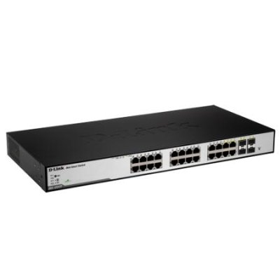 DGS-1224TP 24-Port 10/100/1000Mbps with 4-Port SFP WebSmart Switch with PoE