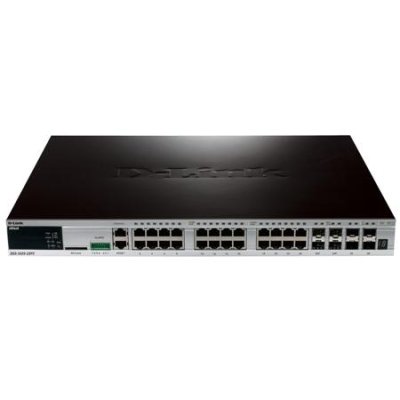 DGS-3420-28PC 28-Port xStack Layer 2+ Managed Stackable Gigabit PoE+ Switch