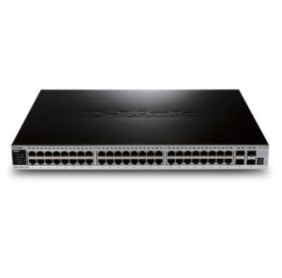 DGS-3620-52P/SI Stack 24-Port Layer 3 PoE+ Switch with 4 10Gigabit SFP+, Standard Image