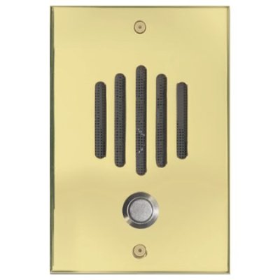 DP-0222P Channel Vision Front Door DP-Large Faceplate, No Camera, Polished Brass Finish, Panasoni...