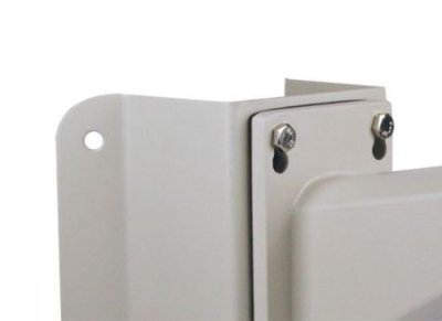 DS-1633ZJ White, 6" Outdoor Speed Dome Bracket, Corner Mount