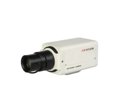 DS-2CD812NF-E IP CCD Box Camera, 480TVL, 4CIF@30fps, 12VDC