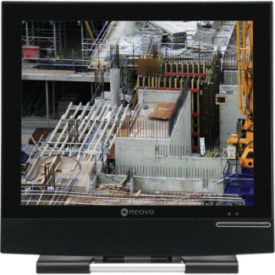 E-17DA 17" FLAT PAN LCD MON W/OPT GLASS,SPKRS, VGA & DVI INPUT: HEADPHONE JACK