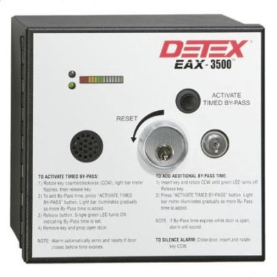 EAX-3500SK-IC7 Detex Timed Bypass Exit Alarm & Rechargeable Battery, IC7 (Interchangeable Core Mo...