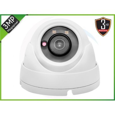 3MP HD IP IR Dome Fixed Lens Camera 