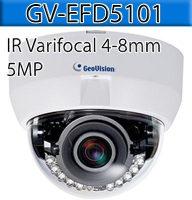 8 Ch 4K GeoVision H.265 DVR with 8 PoE Dome Cameras (2-Way Audio & Panoramic PTZ Options Availabl...
