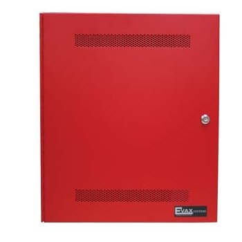 EVAX-150R-8Z Potter 8 Zone Voice Evacuation System Red