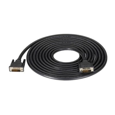 EVNDVI02-0015 Digital Visual Interface (DVI) Cable with Straight Hoods, DVI-D Male—DVI-D Male, 15...