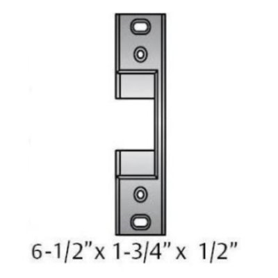 FP-786S-626 HES Faceplate 786S, Satin Chrome Finish