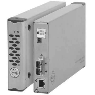 Pelco FX82011SSTR-2 Single Mode Ethernet Media Converter, 2 Fiber, ST Connector
