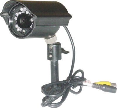 GS-605 WBI 1/3" COLOR CCD 15-LED INFRARED WEATHER-PROOF CAMERA