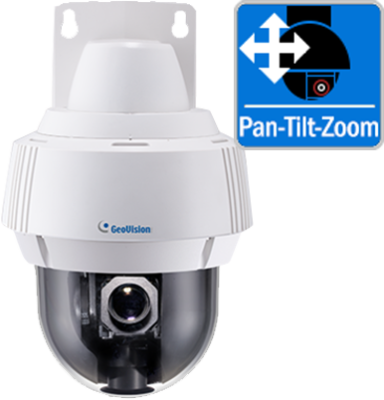 8 Ch 4K GeoVision H.265 DVR with 8 PoE Dome Cameras (2-Way Audio & Panoramic PTZ Options Availabl...