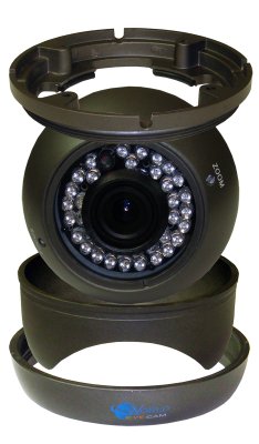 Vandal Proof Outdoor Dome 960H 700 TVL, SONY Effio-E 2.8~12mm Vari-Focal Lens 100 feet IR Night V...