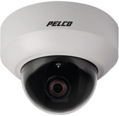Pelco IS20-DNV10SX Camclosure-2 Indoor Day/Night Mini Dome Camera w/Smoked Bubble, Surface, PAL