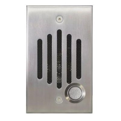 IU-0302 Satin Nickel Single Gang Front Door Intercom