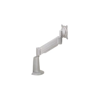 KCV110S Chief Height-Adjustable Single Arm Desk Mount, Single Monitor, Silver