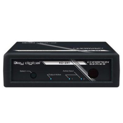 KD-2X1 Key Digital 2 Inputs to 1 Output HDMI Switcher