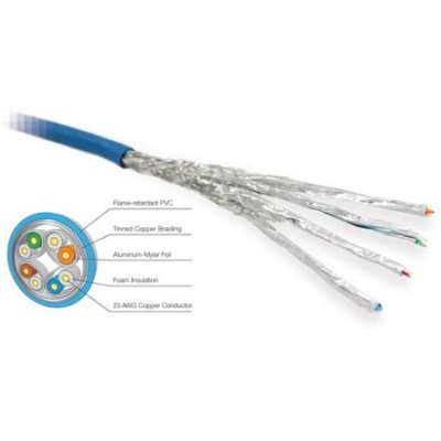 KD-CAT6STP1X Key Digital High Performance CAT6/STP Cabling, 1,000 ft. Spool (Non Plenum Blue)