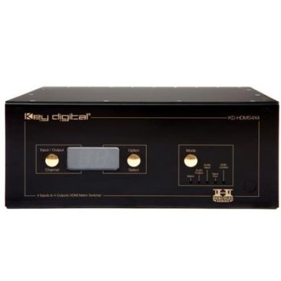 KD-HDMS4X4-5X3 Key Digital 5 Inputs to 3 Outputs HDMI/DVI Matrix Switcher via Single CAT6 STP