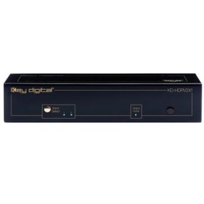 KD-HDRV2X1 Key Digital 2 HDMI/DVI Inputs to 1 HDMI/DVI Output Switcher