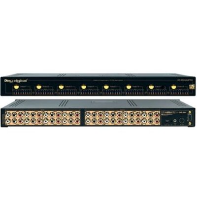 KD-MSA8X8PRO Key Digital 8-8 Audio with Volume Control Matrix Switcher
