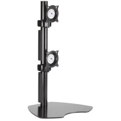 KTP230B Dual Vertical Table Stand, Black