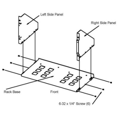 LTC 9009/00 BOSCH RACK KIT, FOR UP TO TWO LTC 2009's, 10.5-INCH HIGH.