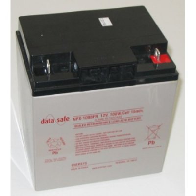 NPX-100BFR 12 Volt/100 Watts pre Cell Sealed Lead Acid Battery with Nut/Bolt Terminal - Flame Ret...