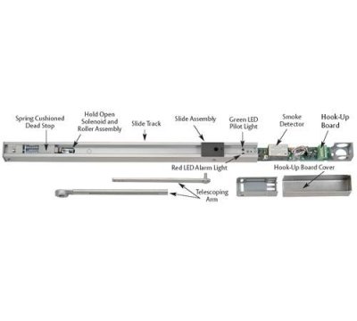 P7705PTD-120VAC-LH-689 Norton Push Side Master Unit, 120VAC, Left Hand, Aluminum