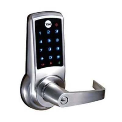 PBE4761LN-605 Yale Electronic Elements Stand-alone Touchscreen Access Lock, Pacific Beach Lever, ...