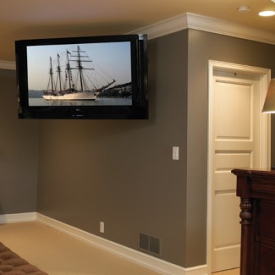 PDRUB Large Flat Panel Swing Arm Wall Mount, 37" Extension, Black