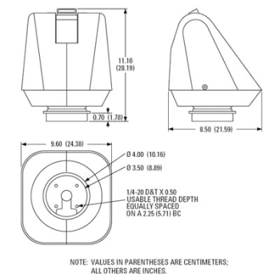 Pelco PT780-VSSL/PP Medium Duty Vari-speed Pan/Tilt (360° Pan Rotation)