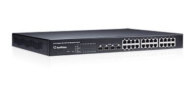 GV-POE2411 24 Gigabit Port Managed Switch (Up to 23 IP Cameras) 400W 802.3at, with optional 4-port SFP Combo Uplink 140-POE2411-G24