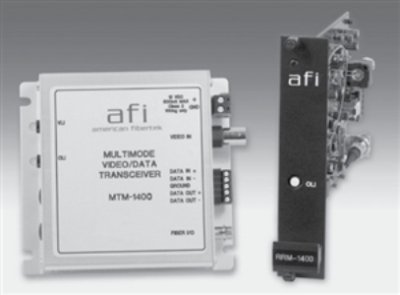 AMERICAN FIBERTEK RTM-1400 VIDEO W/RS422 RACK TRANSMITTER